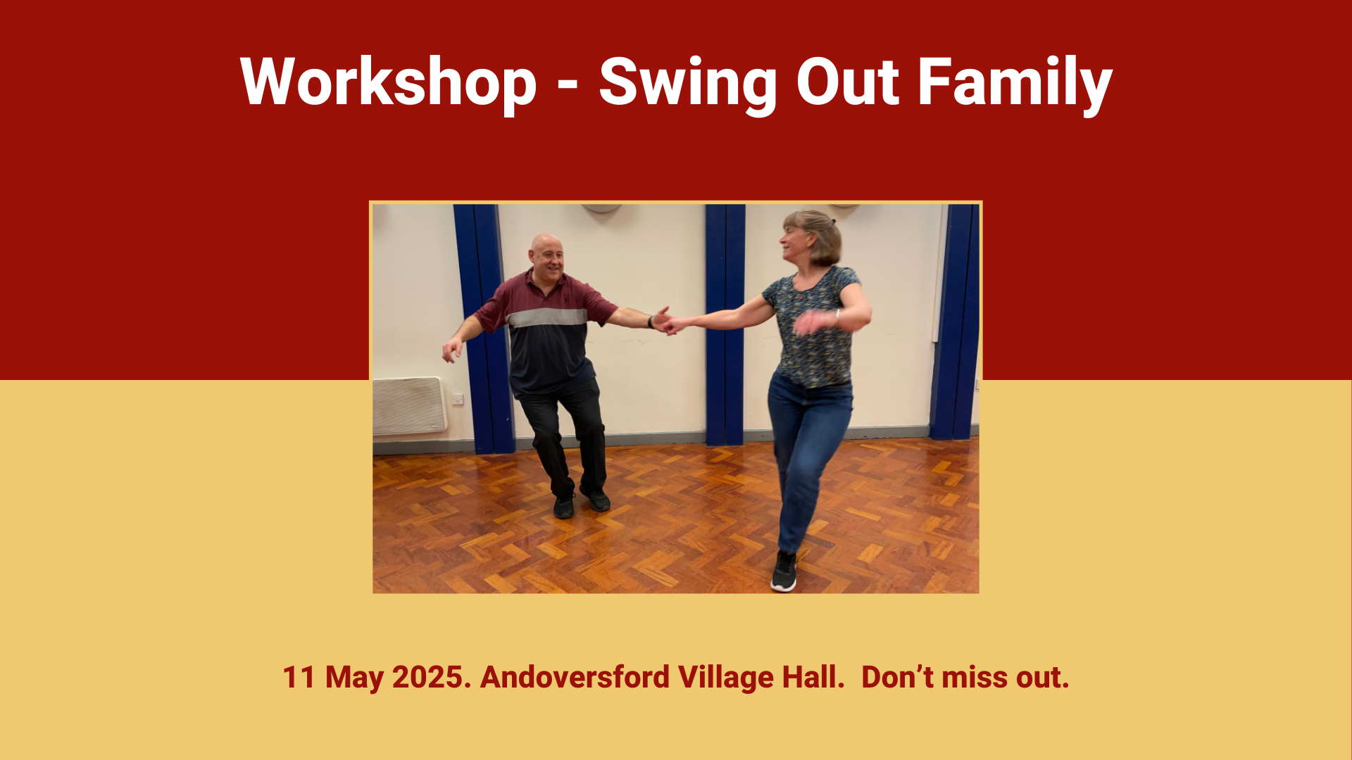 11 May 2025: Workshop – Swing Out Family